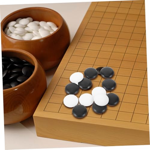 BESTonZON 360 Stück Go Steine Set aus Bruchsicherem Harz Polierte Go Spielsteine Groß für Heimgebrauch Turniere und Unterricht Elegantes Design von BESTonZON