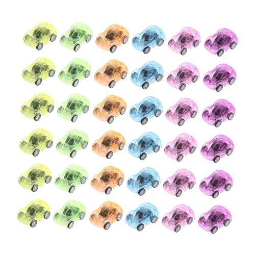 BESTonZON Kinder-Auto-Spielzeug-Set 36-teilig Mini-rückziehautos Modelle Lernspielzeug Für Jungen Und Mädchen Zufällige Farbe von BESTonZON