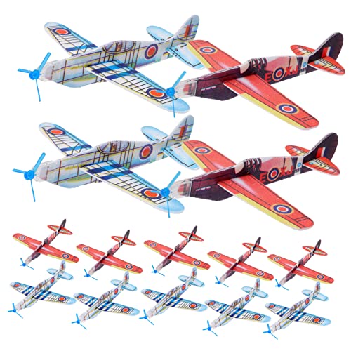 BESTonZON Schaumstoff Flugzeuge Flugzeuge Spielzeug 36er Set Interessante Flugzeuge Kreative Wurfgleiter Für Spaßige Flugzeug Modelle Für Ab 3 Jahren Zufällige Farben von BESTonZON