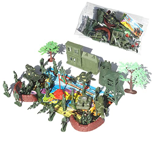 BESTonZON 37 Stück Militärisches Sandtischspielzeug Figur Szenenspielzeug Spielspielzeug Vorgeben Soldat Militärszene Green BESTonZON 37 Stück Militärisches Sandtischspielzeug Figur Szenenspielzeug Spielspielzeug Vorgeben Soldat Militärszene Green von BESTonZON