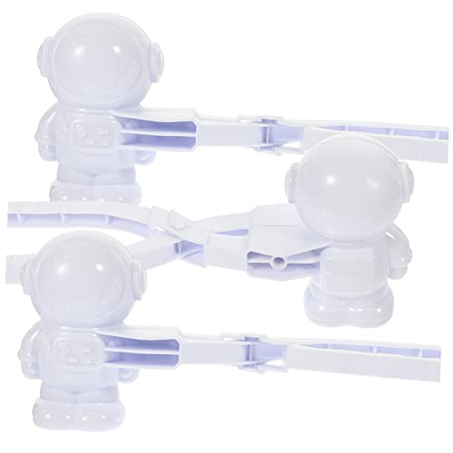 BESTonZON 3St Astronauten-Schneemodell Schneemaschine Sandspielzeug Schneespielzeug für kinderspielzeug tragbarer Schneemann-Hersteller interessanter Schneeballclip Plastik BESTonZON 3St Astronauten-Schneemodell Schneemaschine Sandspielzeug Schneespielzeug für kinderspielzeug tragbarer Schneemann-Hersteller interessanter Schneeballclip Plastik von BESTonZON