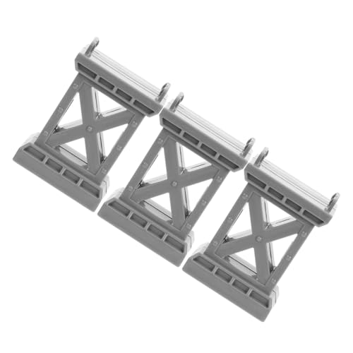 BESTonZON 3St Bahnsteig Stützen für Holzeisenbahnen Spielzeugeisenbahnbrücke sankastenspielsachen Eisenbahn zubehör Modelle Brückenmodell selber Bauen Brückenpfeilermodell für Spiele Spur von BESTonZON