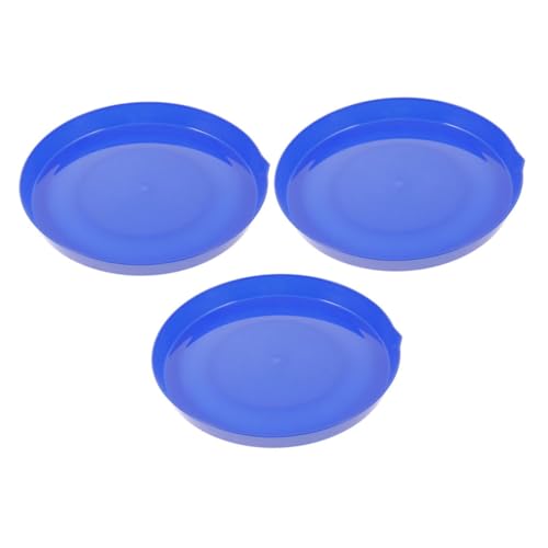 BESTonZON 3St Blasenplatte Kinder Outdoor Spielzeug seifenblasen Spielzeug Kinder Outdoor spielsachen Plattenschutz für ältere Menschen Futterwasserwannen aus Gummi Futterpfanne Plastik Blue von BESTonZON