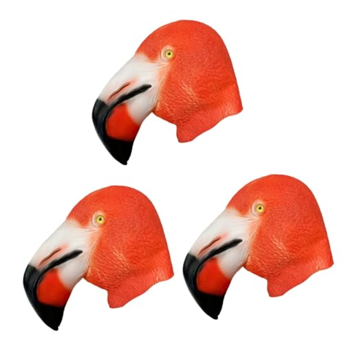BESTonZON 3St Flamingo-Maske Halloween-Party-Maske Neuheit Halloween-Maske Cosplay halloween masken halloweenmaske kleidung Partymaske Vogel Party-Kostümmaske Abschlussball bilden von BESTonZON