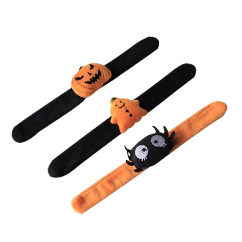BESTonZON 3St Halloween-Ring Halloween-Slap-Armbänder Spinnendekor Halloween-Aufkleber Hundebandana Halloween- halloween gadget halloween costume Halloween- Partyzubehör Plüsch von BESTonZON