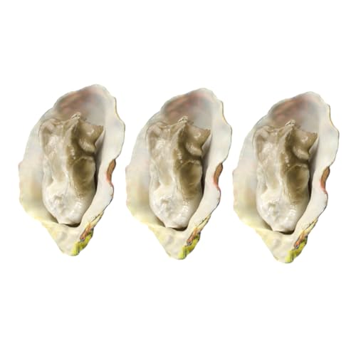 BESTonZON 3St Oyster-Modell Muscheln zum Basteln Strand Essen Faux fauke plastiktisch Museum partytröten SIM Fake-Austern-Requisite gefälschte Lebensmittel realistisch PVC BESTonZON 3St Oyster-Modell Muscheln zum Basteln Strand Essen Faux fauke plastiktisch Museum partytröten SIM Fake-Austern-Requisite gefälschte Lebensmittel realistisch PVC von BESTonZON