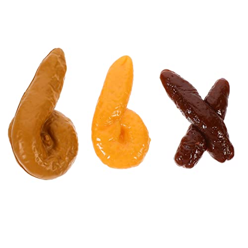 BESTonZON 3St Simulation Poop-Modell Furzkissen Bausatz Hocker-Modell gefälscht künstliche Hocker-Requisiten Suprise lustige Spiele Fun Toy Faux hocker Modell Streichhocker Plastik von BESTonZON