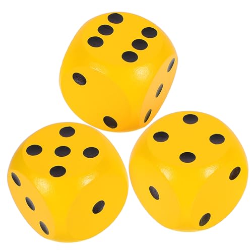 BESTonZON 3St Würfel für Partyspiel Spiel für Spiele Dame Brettspiel holzspielzeug holzspielsachen holzsteckwürfel spielwürfel große Holzwürfel praktischer Holzwürfel hölzern Yellow BESTonZON 3St Würfel für Partyspiel Spiel für Spiele Dame Brettspiel holzspielzeug holzspielsachen holzsteckwürfel spielwürfel große Holzwürfel praktischer Holzwürfel hölzern Yellow von BESTonZON