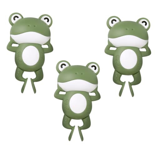 BESTonZON 3St aufziehbarer Frosch Badewanne Tierspielzeug schwimmende Spielzeuge interaktives Fun Toy Babybadewanne Cartoon- Uhrwerk Plastik Green BESTonZON 3St aufziehbarer Frosch Badewanne Tierspielzeug schwimmende Spielzeuge interaktives Fun Toy Babybadewanne Cartoon- Uhrwerk Plastik Green von BESTonZON