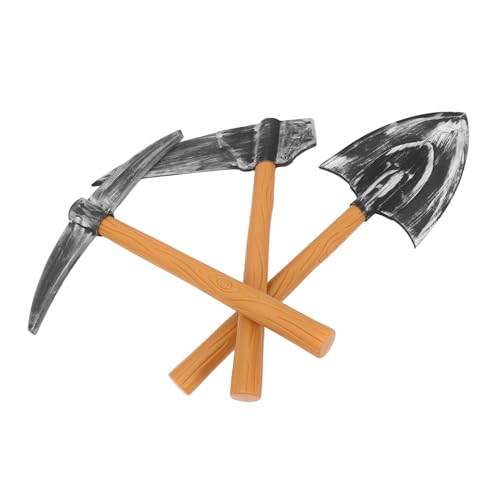 BESTonZON 3Stücke Teiliges Zwergen Requisiten Set mit Spitzhacke und Schaufel für Halloween Karneval und Bühnenauftritte Leichtes und Vielseitiges Zubehör für Kostüme BESTonZON 3Stücke Teiliges Zwergen Requisiten Set mit Spitzhacke und Schaufel für Halloween Karneval und Bühnenauftritte Leichtes und Vielseitiges Zubehör für Kostüme von BESTonZON