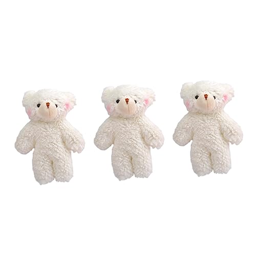 BESTonZON 3st Bär Aus Perlvlies Mini-bären-Puppe Plüschtierspielzeug Plüschschlüsselkette Winzig Gefüllt Plüschtiere Plüschbären Stofftiere Action-Figuren- Pp Baumwolle Weiß BESTonZON 3st Bär Aus Perlvlies Mini-bären-Puppe Plüschtierspielzeug Plüschschlüsselkette Winzig Gefüllt Plüschtiere Plüschbären Stofftiere Action-Figuren- Pp Baumwolle Weiß von BESTonZON