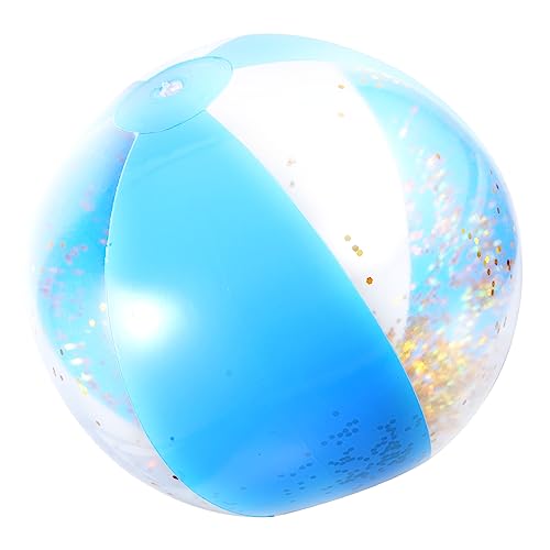 BESTonZON 3st Glitzernder Wasserball Glitzer-billardkugeln Strandbälle Mit Pailletten Wasser Aufblasbarer Ball Glitzernde Strandbälle Aufblasbarer Paillettenball Aufblasbarer Wasserball Pvc von BESTonZON