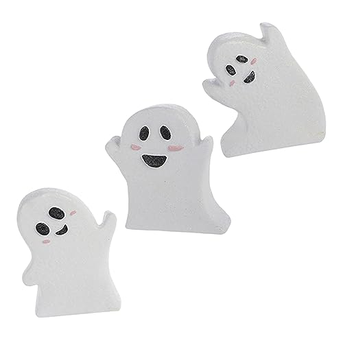 BESTonZON 3st Halloween-Dekorationen Halloween-Zeichen Halloween-tischschild Partydekorationen Gefälscht Gruseliges Halloween- Gesicht Netz Herbstdekoration Abdeckung Teller Hölzern von BESTonZON