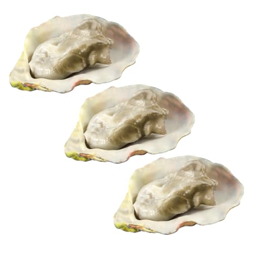 BESTonZON 3st Oyster-Modell Muscheln Zum Basteln Fisch Auster Zubehör Krabbe Strand Kaurimuscheln Essen Meeresfrüchte-Foto-Requisite Künstliche Nahrung PVC BESTonZON 3st Oyster-Modell Muscheln Zum Basteln Fisch Auster Zubehör Krabbe Strand Kaurimuscheln Essen Meeresfrüchte-Foto-Requisite Künstliche Nahrung PVC von BESTonZON