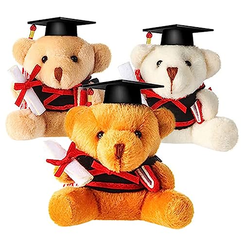BESTonZON 3st Party Entzückendes Plüschbärenspielzeug Dekorativer Graduierungs-plüschbär Party Dekorativer Plüschbär Abschlussbär Vorhanden Kleine Bärenpuppe Pp Baumwolle von BESTonZON
