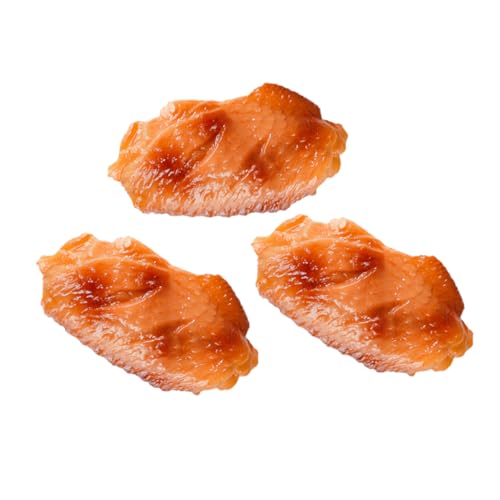 BESTonZON 3stücke Teiliges PVC Imitierte Hühnerflügel Deko Künstliches Lebensmittelmodell Für Restaurant Küche Fotografie Realistische Nachbildung Für Kreative Deko-Ideen BESTonZON 3stücke Teiliges PVC Imitierte Hühnerflügel Deko Künstliches Lebensmittelmodell Für Restaurant Küche Fotografie Realistische Nachbildung Für Kreative Deko-Ideen von BESTonZON