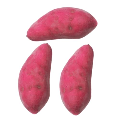 BESTonZON Kreative Gemüse-Requisiten – 3er-Pack Künstliche Süßkartoffeln Ideal Für Laden Küche Und Fotodekoration von BESTonZON
