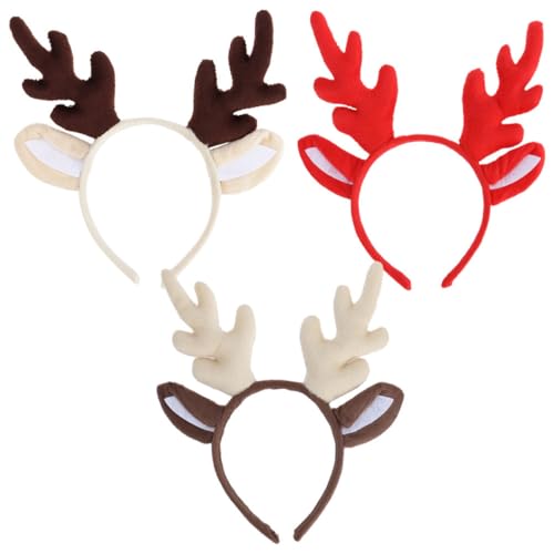 BESTonZON 3st Weihnachtsgeweih Stirnband Hirschhaarband Weihnachtliches Haar-accessoire Kopfschmuck Aus Geweih Weihnachts-kunsthaarband Weihnachtshaarband Stirnband Mit Geweih Elch Plastik BESTonZON 3st Weihnachtsgeweih Stirnband Hirschhaarband Weihnachtliches Haar-accessoire Kopfschmuck Aus Geweih Weihnachts-kunsthaarband Weihnachtshaarband Stirnband Mit Geweih Elch Plastik von BESTonZON