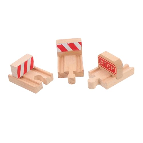 BESTonZON 3stücke Teiliges Holz-schienen-zubehör Für Eisenbahnen Stop-stopp-gleise Für Kreative -szenen Kompatibel Mit Holzspielzeug-trainingsbahnen Stabil Und Langlebig BESTonZON 3stücke Teiliges Holz-schienen-zubehör Für Eisenbahnen Stop-stopp-gleise Für Kreative -szenen Kompatibel Mit Holzspielzeug-trainingsbahnen Stabil Und Langlebig von BESTonZON