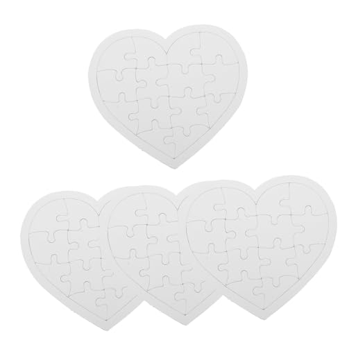 BESTonZON 4 Blätter DIY Blank Puzzles für Herzform Kreative Bastelspiele Kreativität Konzentration und Problemlösung für Zuhause Schule oder Reisen BESTonZON 4 Blätter DIY Blank Puzzles für Herzform Kreative Bastelspiele Kreativität Konzentration und Problemlösung für Zuhause Schule oder Reisen von BESTonZON