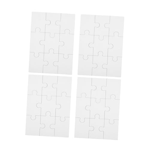 BESTonZON 4 Blätter Leeres Holz Puzzle Sublimations Puzzle Rohlinge Teile für DIY Bastelprojekte Sicher und Langlebig für Kreative und Familienfeiern BESTonZON 4 Blätter Leeres Holz Puzzle Sublimations Puzzle Rohlinge Teile für DIY Bastelprojekte Sicher und Langlebig für Kreative und Familienfeiern von BESTonZON