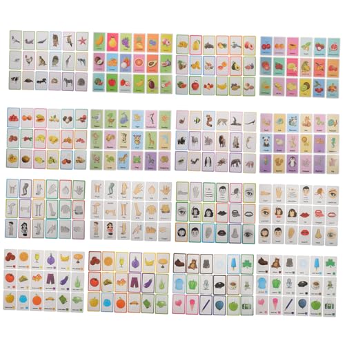 BESTonZON 4 Boxen Lernkarten Frühe Bildung für Haushaltsspielzeug Tragbares Lernspielzeug Kinderbedarf Pädagogische Tier Obstkarten für Junge Mädchen und Kleinkinder BESTonZON 4 Boxen Lernkarten Frühe Bildung für Haushaltsspielzeug Tragbares Lernspielzeug Kinderbedarf Pädagogische Tier Obstkarten für Junge Mädchen und Kleinkinder von BESTonZON