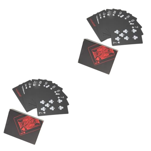 BESTonZON 4 Kisten Karte Popular unterhaltungsspiele Spielkarneval Brettspiele nach Hause Campingzubehör Geschenke Tischspiel für den Haushalt Pokerspielzeug Schreibtisch Schachbrett Deck von BESTonZON