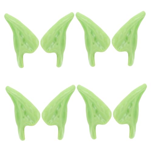 BESTonZON 4 Paare Elfenohren Halloween-zahnersatz Kostüm Fee Ohren Halloween-Ohren-stütze Feenohren Fee-Ohr-stütze Ohrstützen Cosplay-fee-Ohren Ohren Für Cosplay Fee-Cosplay Emulsion Green BESTonZON 4 Paare Elfenohren Halloween-zahnersatz Kostüm Fee Ohren Halloween-Ohren-stütze Feenohren Fee-Ohr-stütze Ohrstützen Cosplay-fee-Ohren Ohren Für Cosplay Fee-Cosplay Emulsion Green von BESTonZON