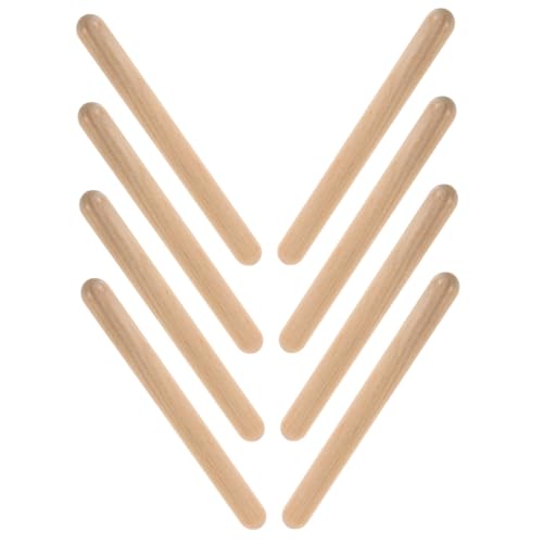BESTonZON 4 Paare Holz Rhythmusstöcke Percussion Instrumente Holzklangstäbe für Musikunterricht Vorschule Kindergarten Pädagogisches Sicher und Interaktiv BESTonZON 4 Paare Holz Rhythmusstöcke Percussion Instrumente Holzklangstäbe für Musikunterricht Vorschule Kindergarten Pädagogisches Sicher und Interaktiv von BESTonZON