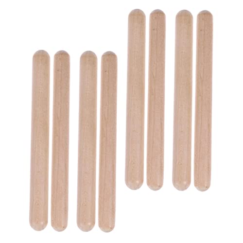 BESTonZON Pädagogische Schlaginstrumente Aus Natürlichem Hartholz 4 Sets Für Jungen Und Mädchen Die Rhythmus Lernen von BESTonZON