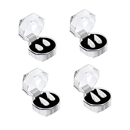 BESTonZON 4 Paare Vampire Cosplay-Tool Halloween schminke Halloween Make up Halloween kostün Halloween-Dekoration halloweendeko Halloween-Party-Requisiten Streich Fang Modell Reißzähne Harz BESTonZON 4 Paare Vampire Cosplay-Tool Halloween schminke Halloween Make up Halloween kostün Halloween-Dekoration halloweendeko Halloween-Party-Requisiten Streich Fang Modell Reißzähne Harz von BESTonZON