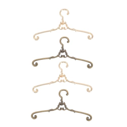 BESTonZON 4 STÜCKE Teiliges Puppenkleiderbügel Metall in Gold und Antik Langlebig und Glatt für Puppenschränke Übersichtlichen Aufbewahrung von Puppenkleidung BESTonZON 4 STÜCKE Teiliges Puppenkleiderbügel Metall in Gold und Antik Langlebig und Glatt für Puppenschränke Übersichtlichen Aufbewahrung von Puppenkleidung von BESTonZON