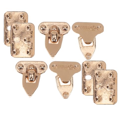 BESTonZON 4 Sätze Gepäck Hardware Juwelierorganisator Mini-schmuck-reiseetui Koffer Puppenhaus Taschenzubehör Zum Selbermachen Schmuck-Organizer Für Reisen Mini- Golden Metall BESTonZON 4 Sätze Gepäck Hardware Juwelierorganisator Mini-schmuck-reiseetui Koffer Puppenhaus Taschenzubehör Zum Selbermachen Schmuck-Organizer Für Reisen Mini- Golden Metall von BESTonZON