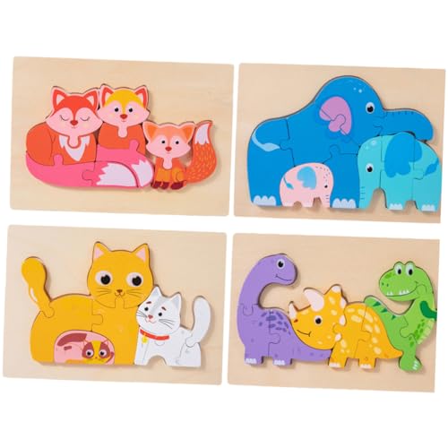 BESTonZON 4 Sätze Holzpuzzle für Kleinkinder Tierformen Lernspielzeug Bunte Große Teile Montessori zur Kognitiver Fähigkeiten Eltern Junge Mädchen Interaktion Geeignet Ab Jahren BESTonZON 4 Sätze Holzpuzzle für Kleinkinder Tierformen Lernspielzeug Bunte Große Teile Montessori zur Kognitiver Fähigkeiten Eltern Junge Mädchen Interaktion Geeignet Ab Jahren von BESTonZON