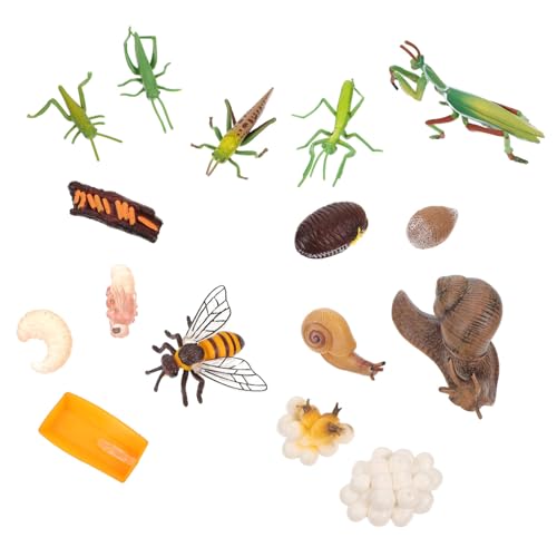 BESTonZON 4 Sätze Insektenmodell kinderzimmerdeko Room Decoration fensterdeko Funny Toys Spielzeuge Miniaturtiere Modelle Bienenmodell Insektenfigurenmodell Schnecken Ornamente Plastik von BESTonZON