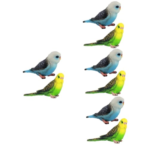 BESTonZON 8stücke Künstliche Kleine Vögel Dekoration Für Garten Und Spielzimmer Geschenkidee Für Mädchen Lebendige Farben Leichtem Kunststoff Gefertigt von BESTonZON