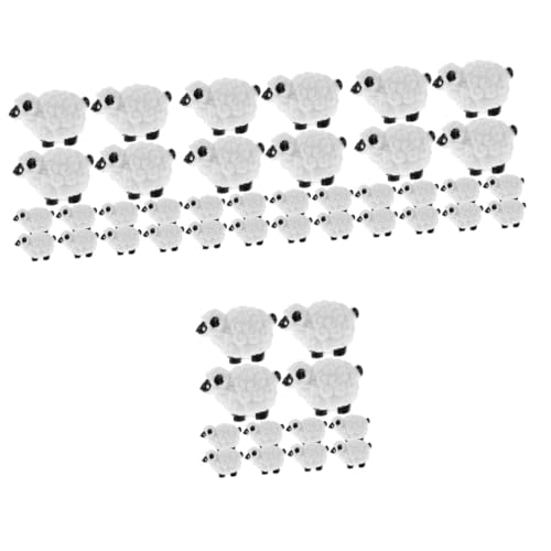 BESTonZON 4 Sätze Mini Schaf Figuren Teiliges Niedlichen Resin Miniatur Tieren Für Puppenhaus Und Dekoration Für Geburtstagsfeiern Und Kreative Bastelprojekte 12 Stück * 4 BESTonZON 4 Sätze Mini Schaf Figuren Teiliges Niedlichen Resin Miniatur Tieren Für Puppenhaus Und Dekoration Für Geburtstagsfeiern Und Kreative Bastelprojekte 12 Stück * 4 von BESTonZON