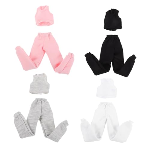 BESTonZON 4 Sätze Puppenkleidung Sportliches Outfit mit Weste und Hose für Puppen Sommerliche Bequeme Kleidung für Alltag Rollenspiele und Kreatives BESTonZON 4 Sätze Puppenkleidung Sportliches Outfit mit Weste und Hose für Puppen Sommerliche Bequeme Kleidung für Alltag Rollenspiele und Kreatives von BESTonZON