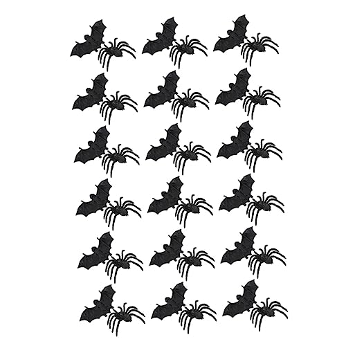 BESTonZON 4 Sätze Simulation Spinnenfledermaus Wohnakzente Dekor Halloween-Fledermaus-dekor Spielzeuge Realistisch Halloween-Spinnen Stütze Plastik Insekt Skorpion von BESTonZON