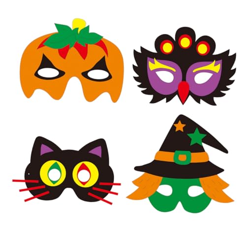 BESTonZON 4 Sets Halloween Masken Masken Kindergeschenke Kindergeschenke Partys Requisiten Tier Design Maske Kreative Kinderbastelpartys Kostüm Requisiten Eva BESTonZON 4 Sets Halloween Masken Masken Kindergeschenke Kindergeschenke Partys Requisiten Tier Design Maske Kreative Kinderbastelpartys Kostüm Requisiten Eva von BESTonZON