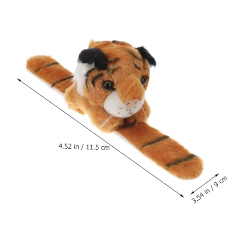 BESTonZON 4 Stck Teiliges Slap Bracelet mit Niedlichen Tiger Plüschtieren Sichere Kanten Einfaches Anlegen Partyspielzeug und Mitgebsel für Geburtstagsfeiern und Schulpartys BESTonZON 4 Stck Teiliges Slap Bracelet mit Niedlichen Tiger Plüschtieren Sichere Kanten Einfaches Anlegen Partyspielzeug und Mitgebsel für Geburtstagsfeiern und Schulpartys von BESTonZON