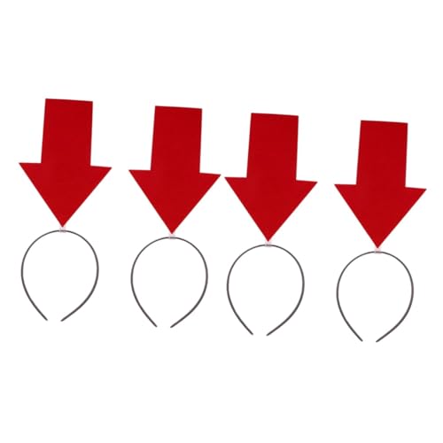 BESTonZON 4 Stck. Lustiger Pfeilspitzen Haarreif Flexibler Fashion Headband für Erwachsene und Kreative Foto Requisite für Fasching Halloween Kostüm Zubehör von BESTonZON