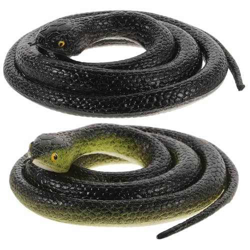 BESTonZON 4 Stck. Teiliges Realistisches Schlangenmodell Lebensechte Fake Snake Spielzeuge Vielseitige Streich und Dekorationsrequisiten für Parties und Lernspiele von BESTonZON