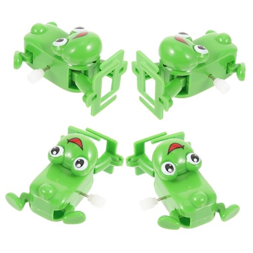 BESTonZON 4 Stück Aufziehspielzeug Frösche aus Kunststoff Kleine Wind Up Toys für Lustige Hüpfende Froschmodelle als Handliche Kreative Form Spielerische Bewegung BESTonZON 4 Stück Aufziehspielzeug Frösche aus Kunststoff Kleine Wind Up Toys für Lustige Hüpfende Froschmodelle als Handliche Kreative Form Spielerische Bewegung von BESTonZON