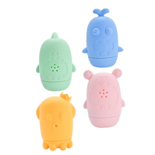 BESTonZON 4 Teiliges Badespielzeug Für Babys Spritzspielzeug Im Cartoon Design Für Kleinkinder Von 1 3 Jahren Ideales Wasserspielzeug Für Die Badewanne Und Shower BESTonZON 4 Teiliges Badespielzeug Für Babys Spritzspielzeug Im Cartoon Design Für Kleinkinder Von 1 3 Jahren Ideales Wasserspielzeug Für Die Badewanne Und Shower von BESTonZON