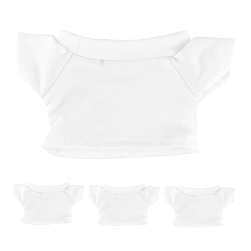 BESTonZON 4 Stück Bärt-Shirt Grundlegende Bärenkleidung austauschbares Puppen-T-Shirt zartes Puppendekor kompakte Puppenkleidung zartes Puppen-T-Shirt kompaktes Puppenkostüm Baumwolle Weiß BESTonZON 4 Stück Bärt-Shirt Grundlegende Bärenkleidung austauschbares Puppen-T-Shirt zartes Puppendekor kompakte Puppenkleidung zartes Puppen-T-Shirt kompaktes Puppenkostüm Baumwolle Weiß von BESTonZON