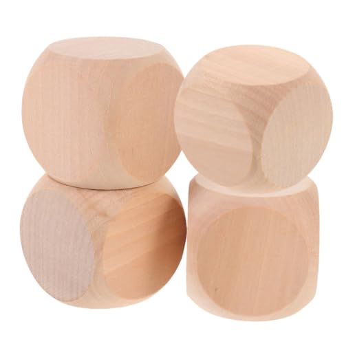 BESTonZON 4 Stück Blankowürfel aus Holz leer überdimensioniert Jumbo buchstabenwürfel Holzblöcke Spiel Party Rohlinge Unvollendete DIY- aus Holz praktischer Holzwürfel BESTonZON 4 Stück Blankowürfel aus Holz leer überdimensioniert Jumbo buchstabenwürfel Holzblöcke Spiel Party Rohlinge Unvollendete DIY- aus Holz praktischer Holzwürfel von BESTonZON