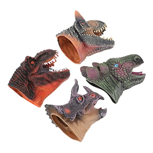 BESTonZON 4 Stück Dinosaurier-Handpuppe Handpuppe für Kinderhandspielzeug Handpuppenspielzeug für Geschichte erzählende Marionette Tierpuppen Handpuppen für Vinyl BESTonZON 4 Stück Dinosaurier-Handpuppe Handpuppe für Kinderhandspielzeug Handpuppenspielzeug für Geschichte erzählende Marionette Tierpuppen Handpuppen für Vinyl von BESTonZON