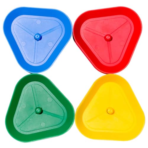 BESTonZON 4 Stück Dreieckige Kartenhalter Spielkartenhalter für Brettspiele Senioren Erwachsene Freihändig Karten Organisieren und Zubehör von BESTonZON