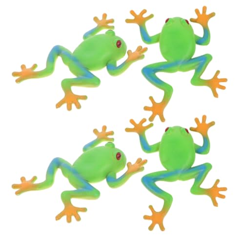 BESTonZON 4stücke Frosch Squeeze Spielzeug Stressabbau Spielzeug Aus Weichem Für Partys Und Fördert Entspannung Und Spielspaß von BESTonZON